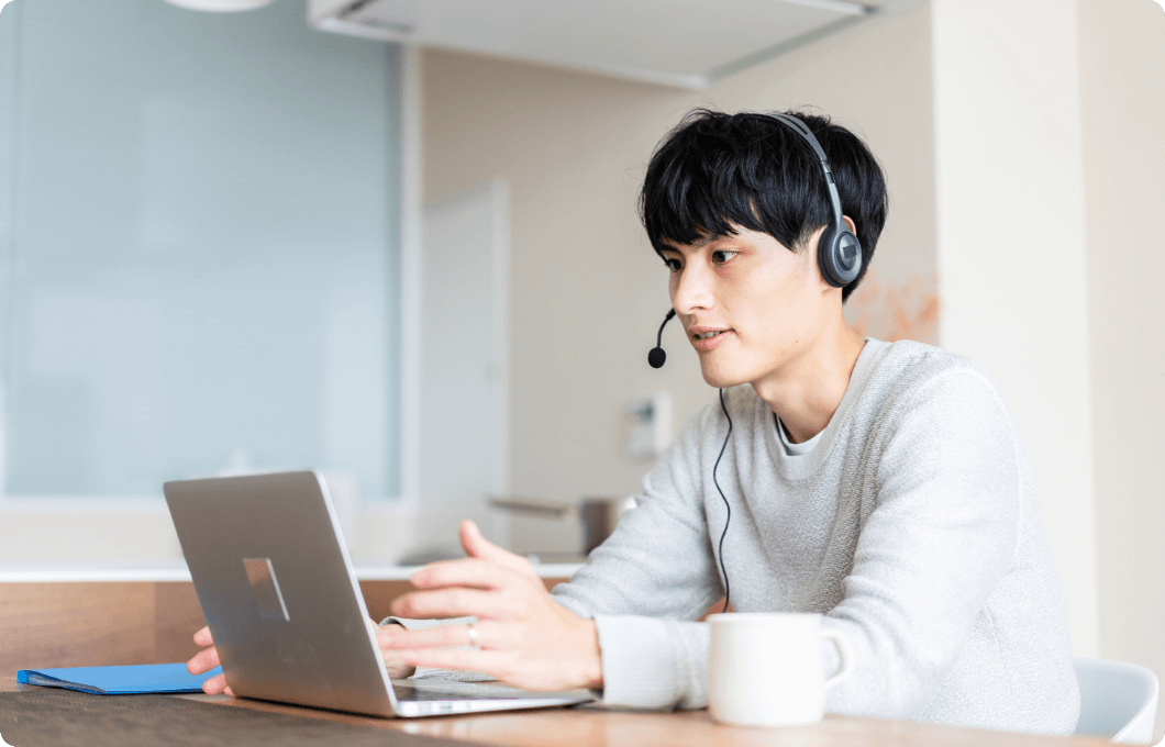 オンライン講習を受講する様子
